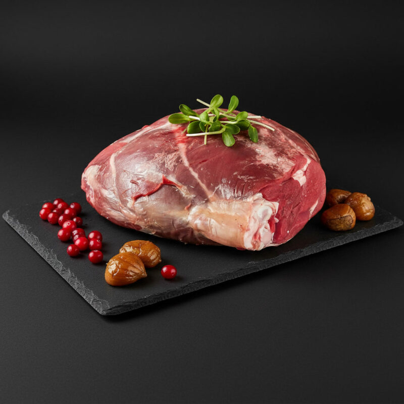 Produktfoto Hirsch Keule mit Knochen von WildJaeger