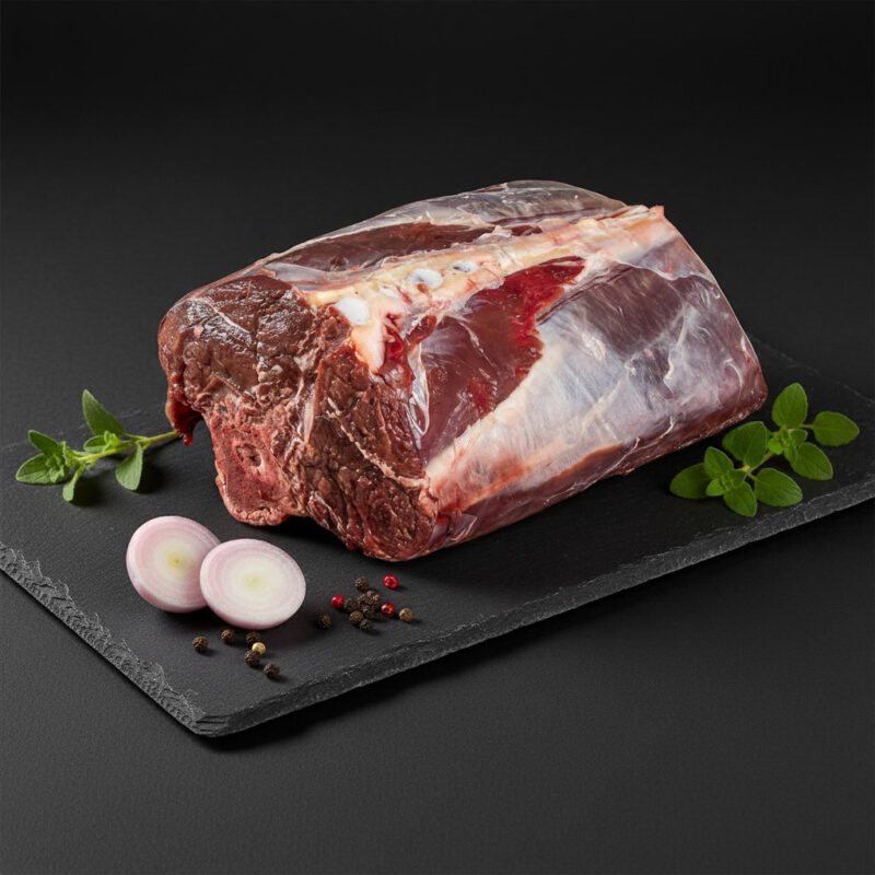 Produktfoto mit Hirsch Rücken mit Knochen von WildJaeger