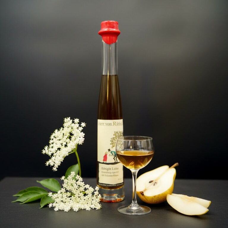 Ribbecker Essig Balsam – Birne mit Holunderblüten Essig Balsam “Königin Luise”