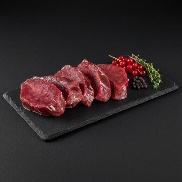 Produktfoto Hirsch Steak aus dem Rückenfilet von WildJaeger