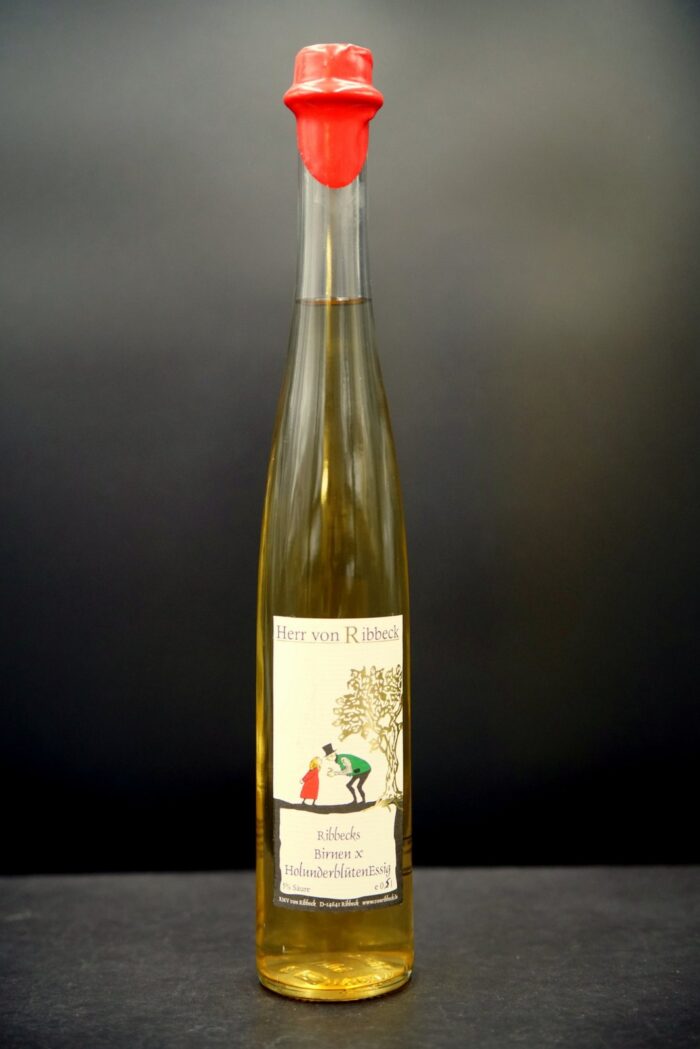 images Ribbecker Essig- Birne x Holunderblüten Essig (500 ml) – Bild 1