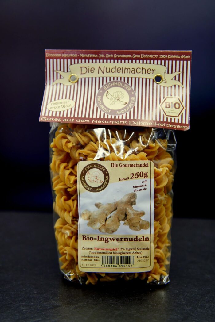images Eichholzer Naturkost - Ingwernudeln Bio 250g – Bild 1