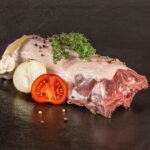 Wildschwein Rücken mit Knochen