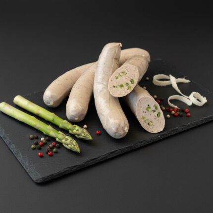 Wilde Spargel Bratwürste von WildJaeger mit Wildfleisch aus weidgerechter Jagd