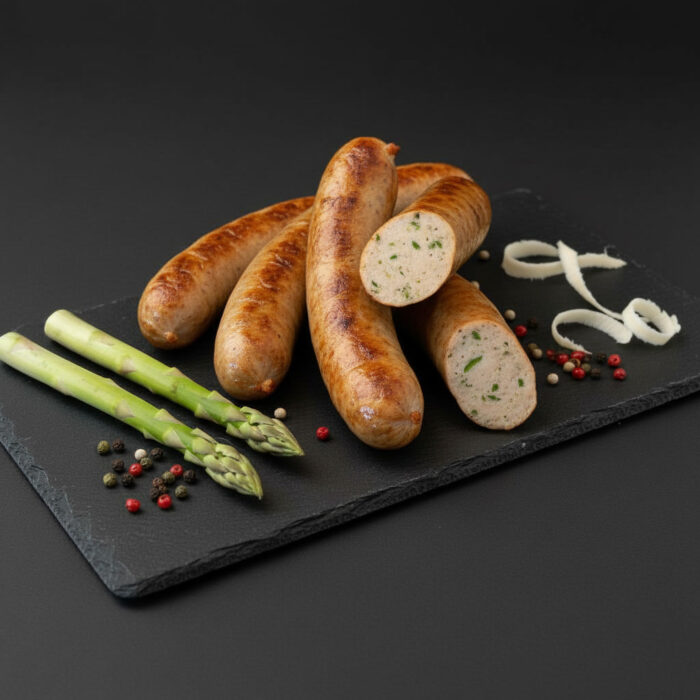 Spargel Bratwurst aus Wildfleisch von WildJaeger