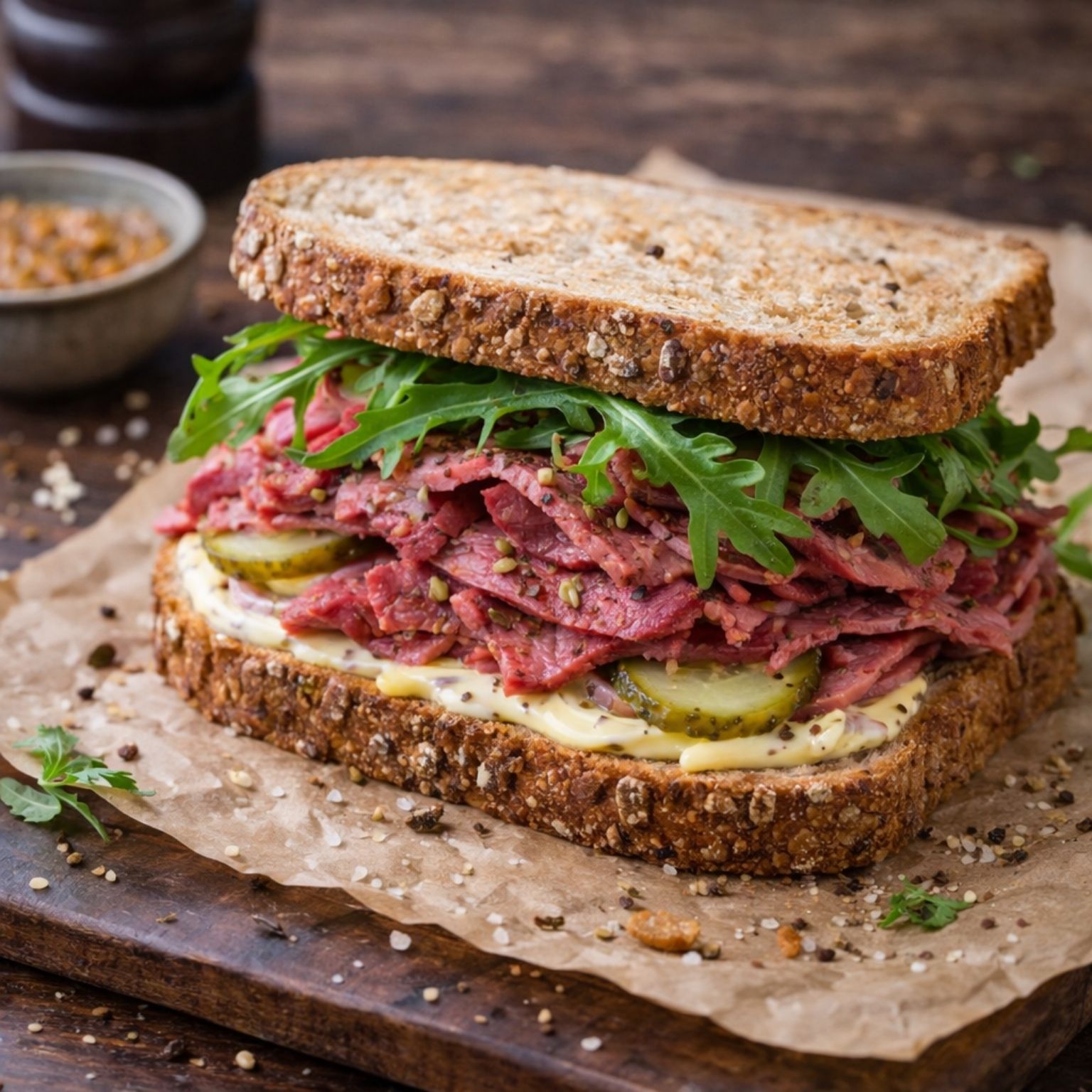 Rezept für Reh Corned Beef Sandwich von WildJaeger