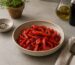 gebratener Paprika Salat mit Balsamico Essig