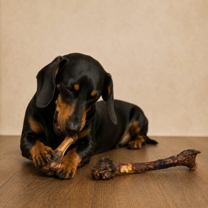 Hunde Kauknochen vom Reh geräuchert mit Buchenrauch als artgerechte Beschäftigung sowie natürliche Zahnpflege